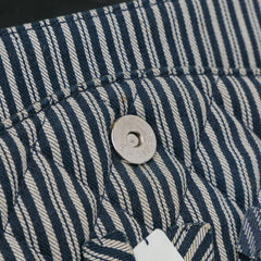 Medium Classic Canvas Sequin Stripes Double Flap