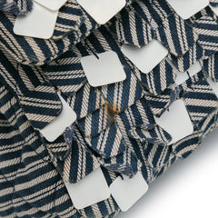 Medium Classic Canvas Sequin Stripes Double Flap