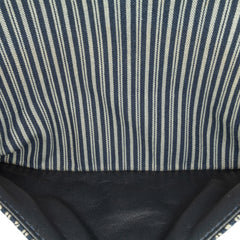 Medium Classic Canvas Sequin Stripes Double Flap