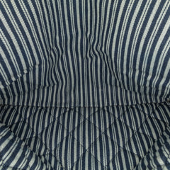 Medium Classic Canvas Sequin Stripes Double Flap