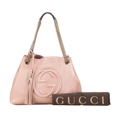 Medium Leather Soho Chain Tote