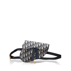 Oblique Canvas Saddle Belt Bag