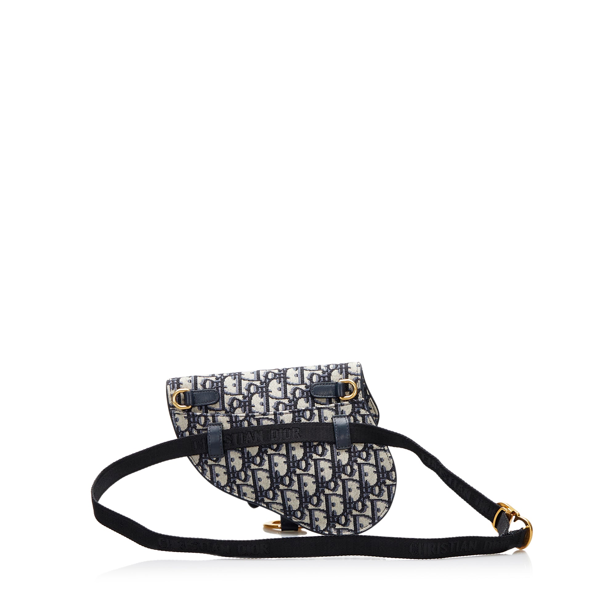 Oblique Canvas Saddle Belt Bag