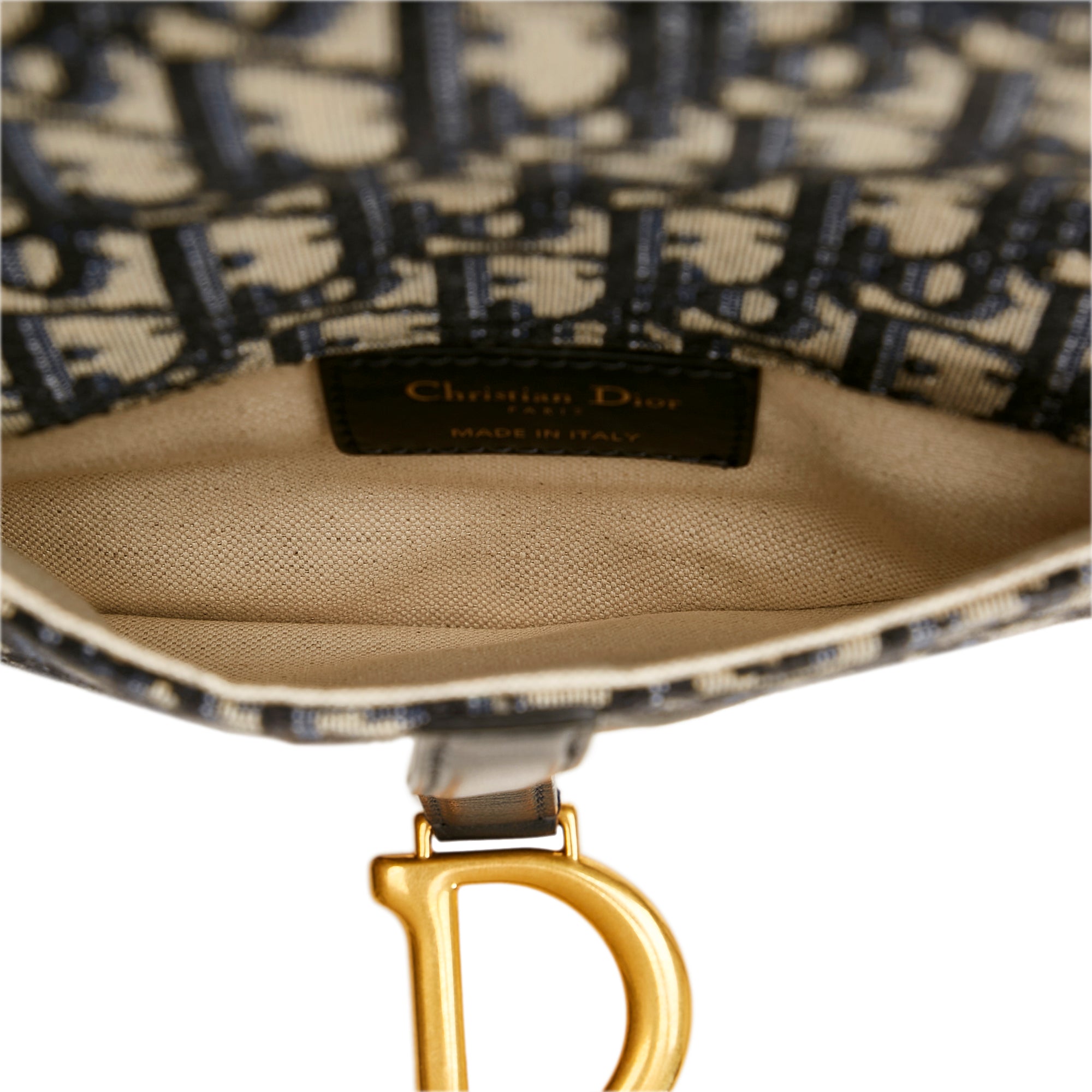 Oblique Canvas Saddle Belt Bag