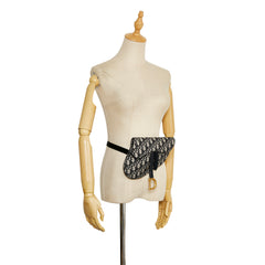 Oblique Canvas Saddle Belt Bag