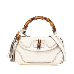 Medium GG Canvas New Bamboo Satchel