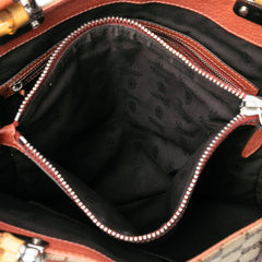 Large GG Canvas Bamboo Libeccio Tote