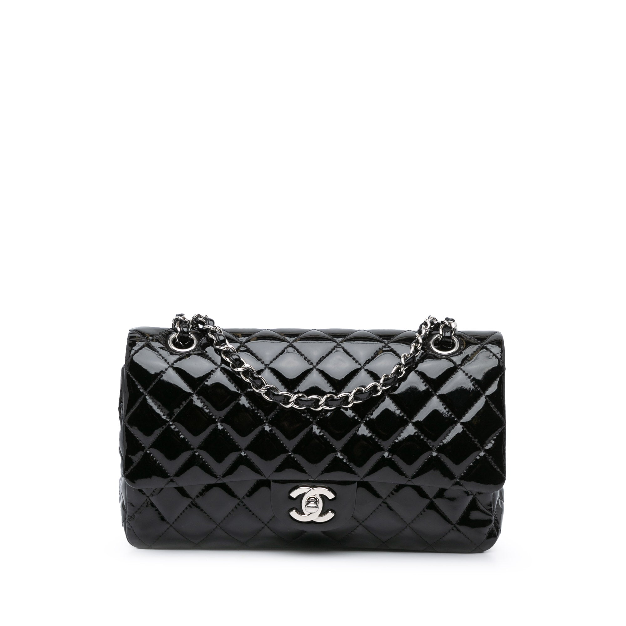 Medium Classic Patent Double Flap