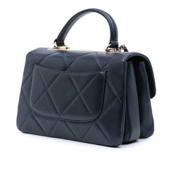 Medium Lambskin Trendy CC Top Handle Bag