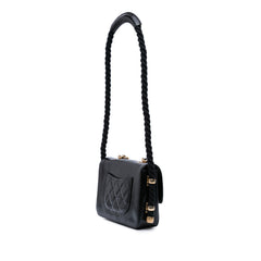 Crumpled Calfskin En Vogue Rope Flap