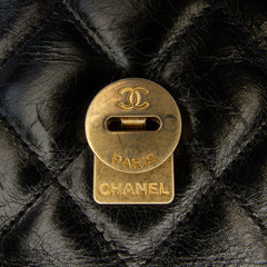 Crumpled Calfskin En Vogue Rope Flap
