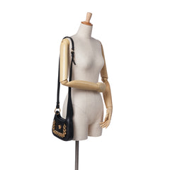 Small Leather La Medusa Chain Hobo