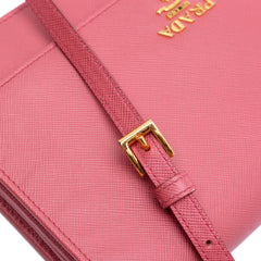 Saffiano Wallet on Strap