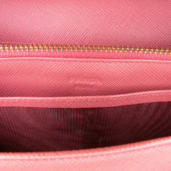 Saffiano Wallet on Strap