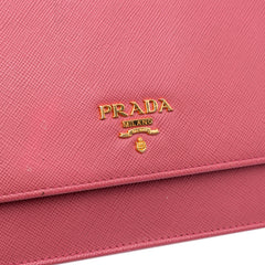 Saffiano Wallet on Strap