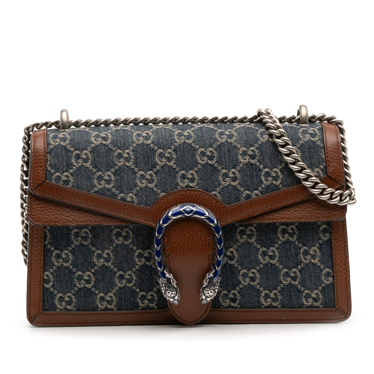 Small GG Denim Dionysus Shoulder Bag