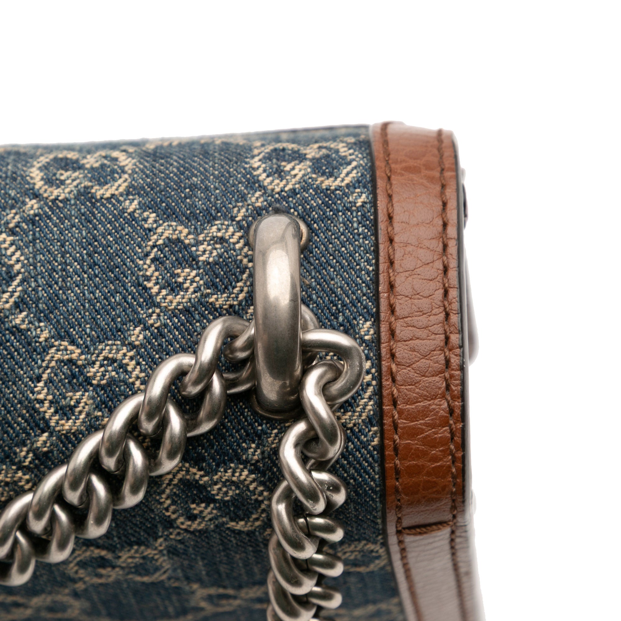 Small GG Denim Dionysus Shoulder Bag