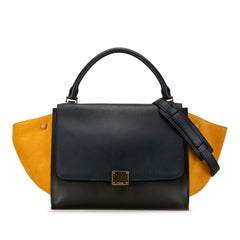 Medium Tricolor Trapeze Satchel_0