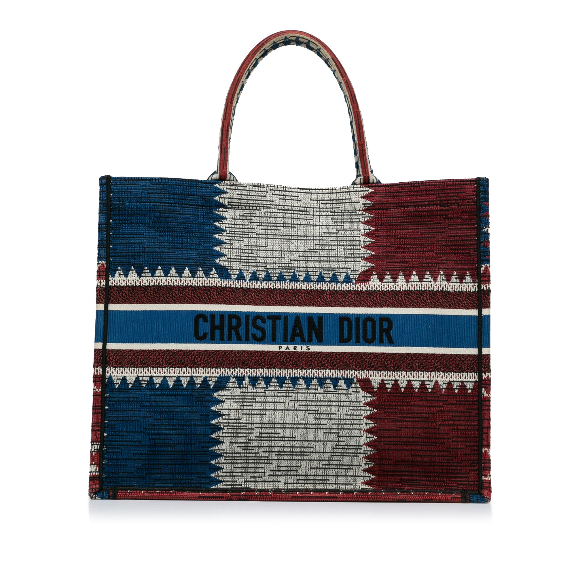 Large French Flag Book Tote_0