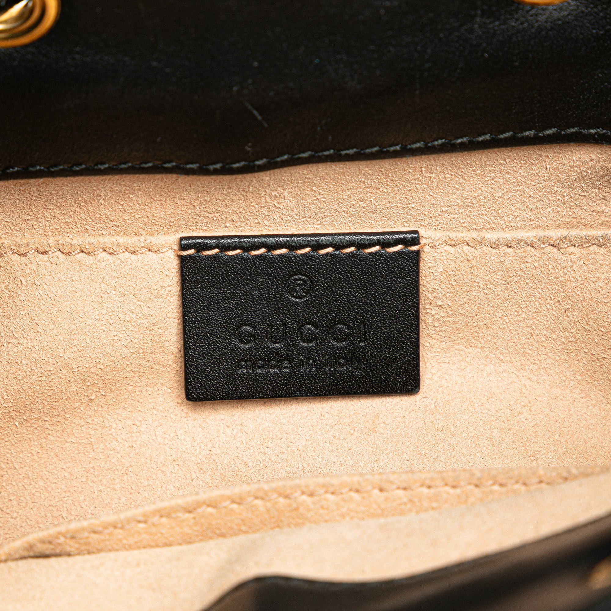 Small Suede Ophidia Bucket