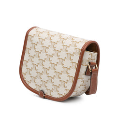 Medium Triomphe Coated Canvas Folco Crossbody
