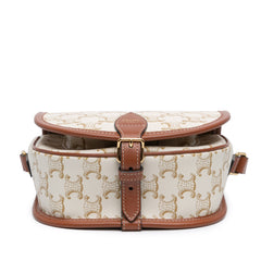 Medium Triomphe Coated Canvas Folco Crossbody