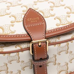 Medium Triomphe Coated Canvas Folco Crossbody