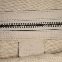 Leather Logo Half Moon Crossbody