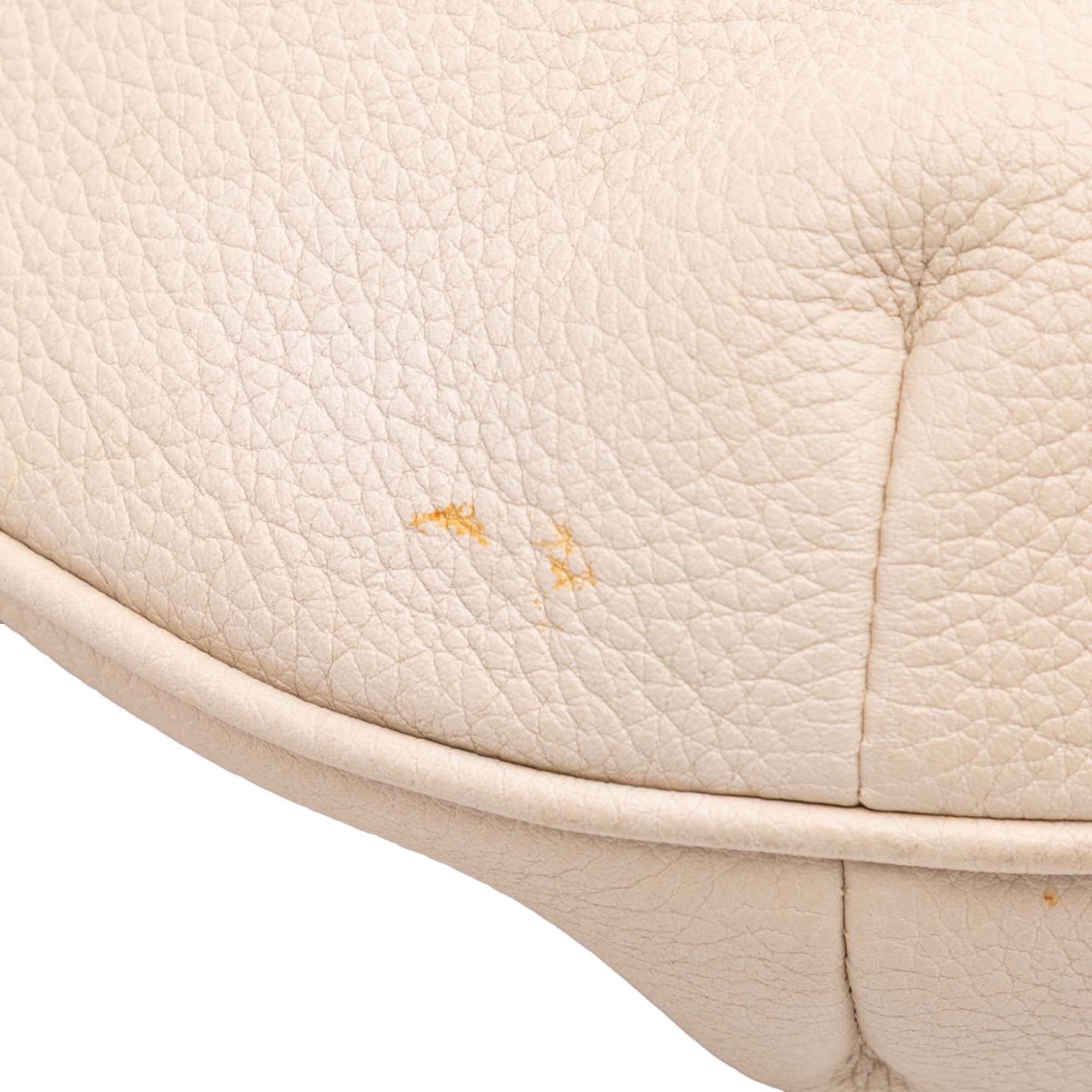Leather Logo Half Moon Crossbody