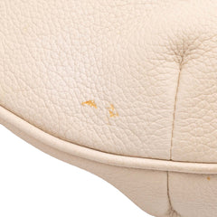 Leather Logo Half Moon Crossbody