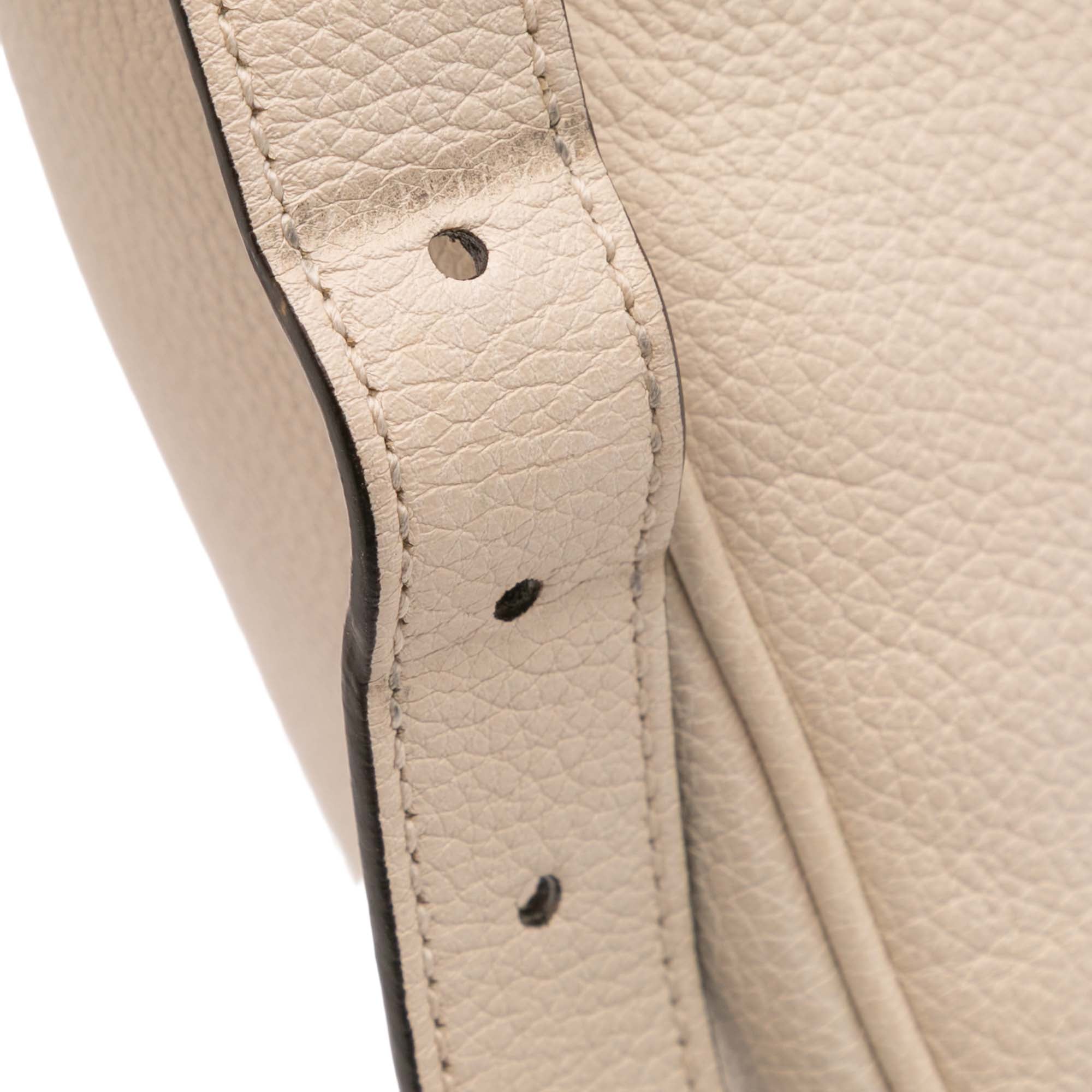 Leather Logo Half Moon Crossbody