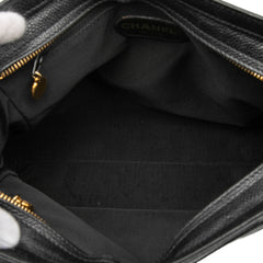 Caviar Logo Chain Shoulder Bag