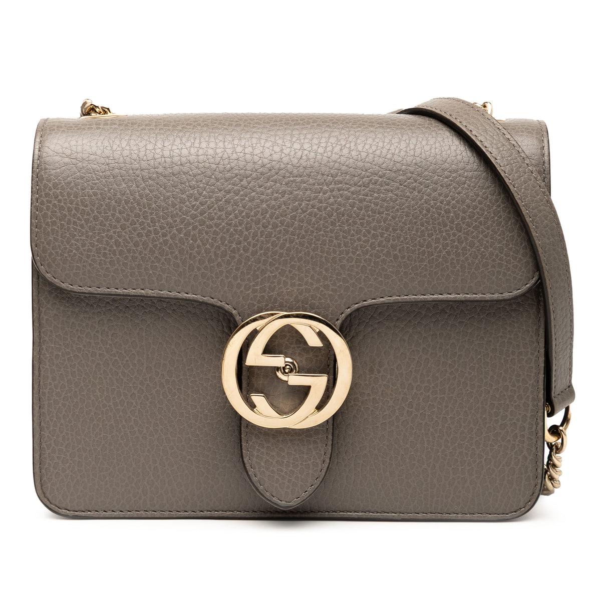 Small Dollar Calfskin Interlocking G Crossbody