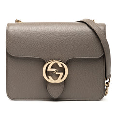 Small Dollar Calfskin Interlocking G Crossbody