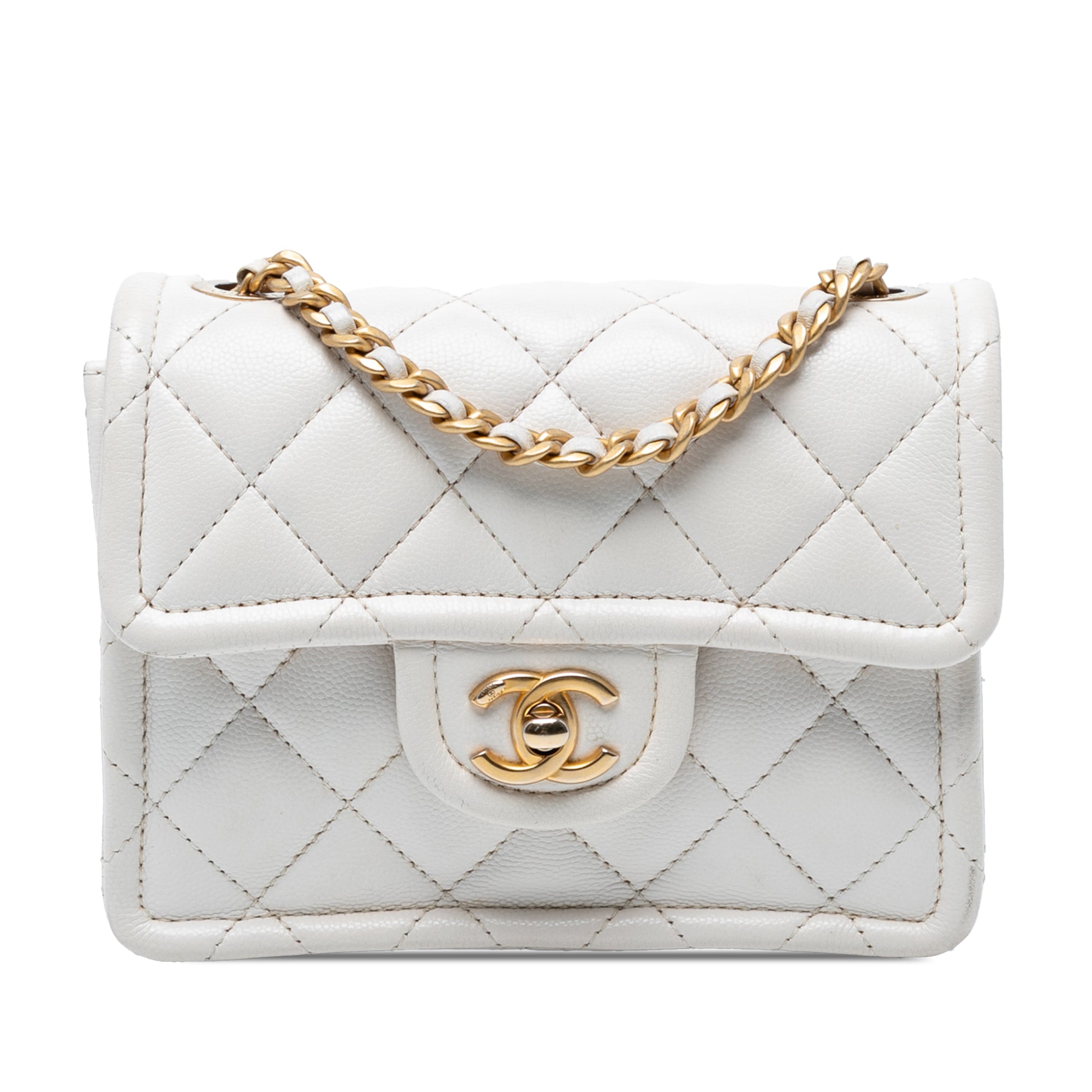 Mini Quilted Caviar Sweet Classic Flap