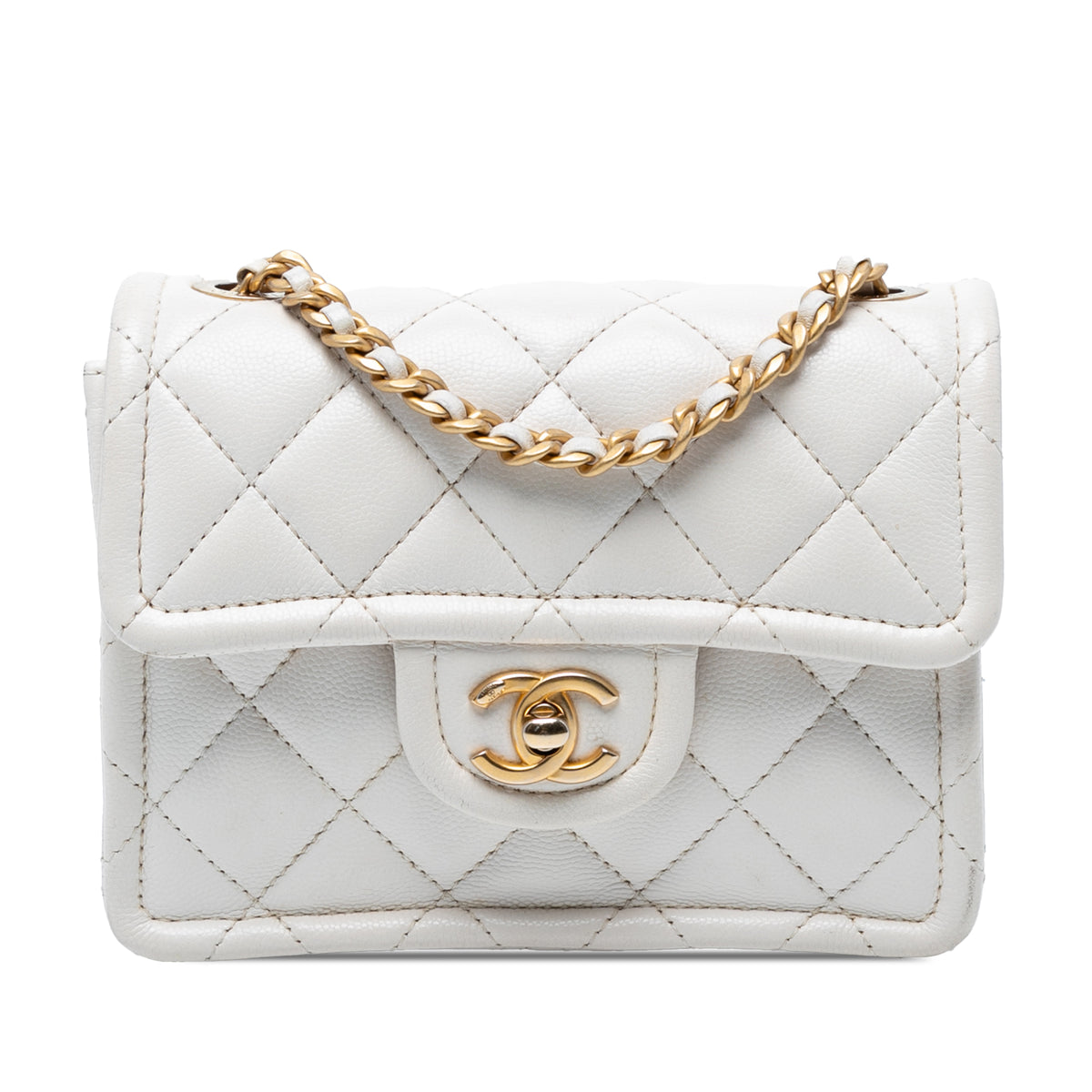 Mini Quilted Caviar Sweet Classic Flap