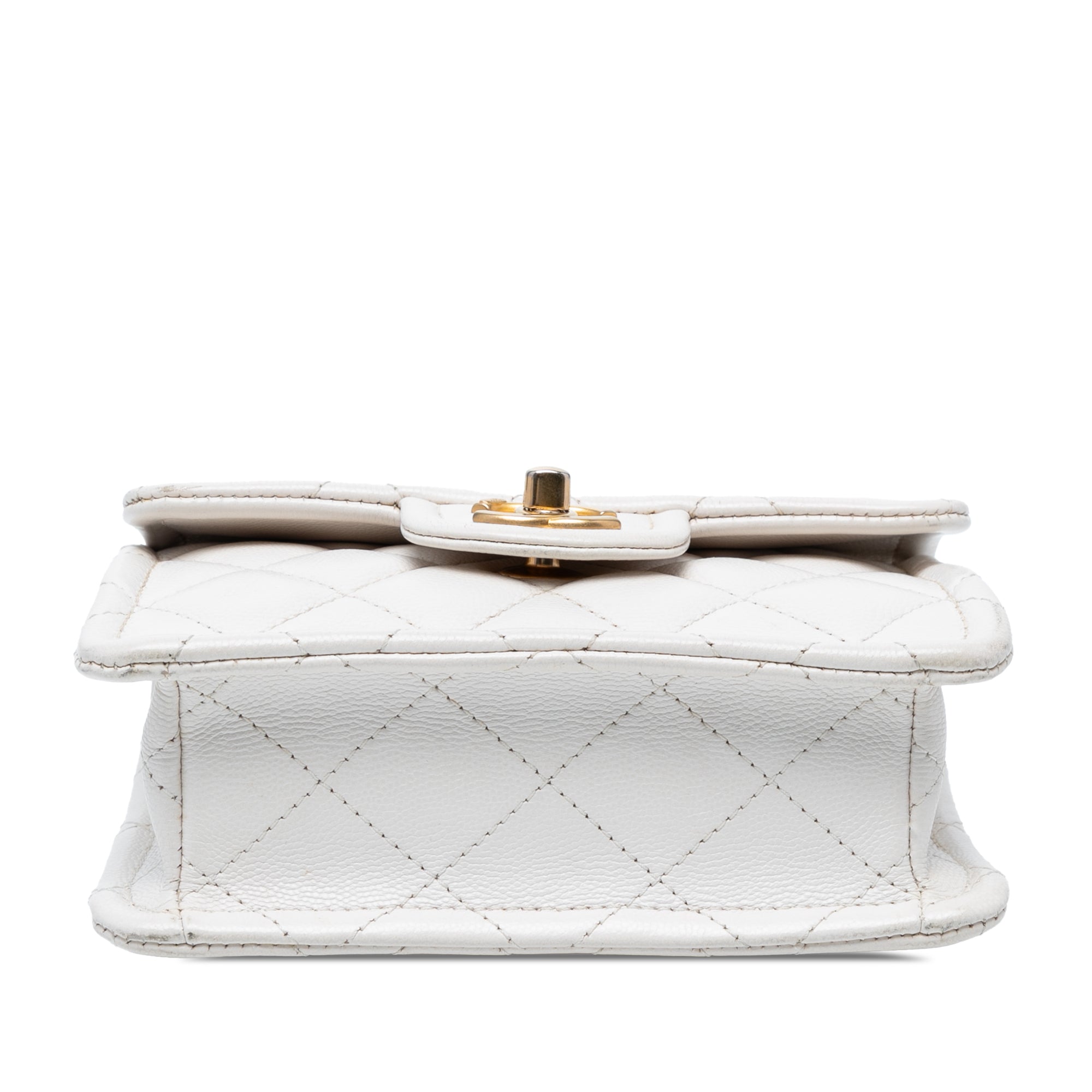 Mini Quilted Caviar Sweet Classic Flap