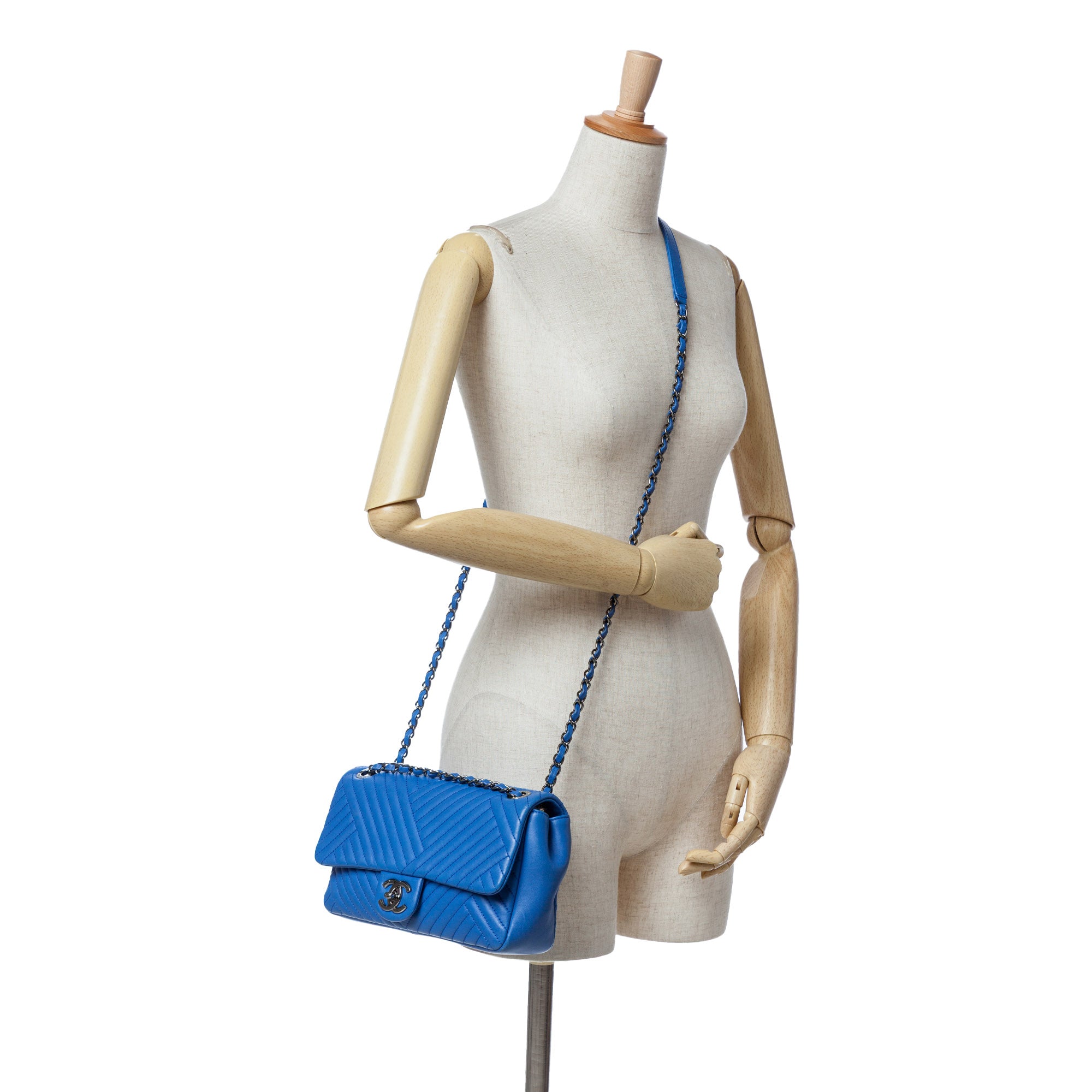 Medium Lambskin CC Crossing Flap