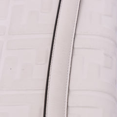 Large Zucca Embossed Leather Baguette Satchel