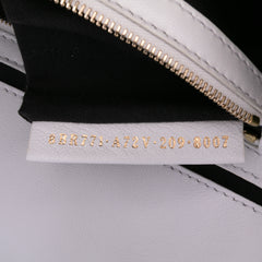 Large Zucca Embossed Leather Baguette Satchel
