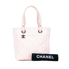 Small Quilted Canvas Paris Biarritz Tote