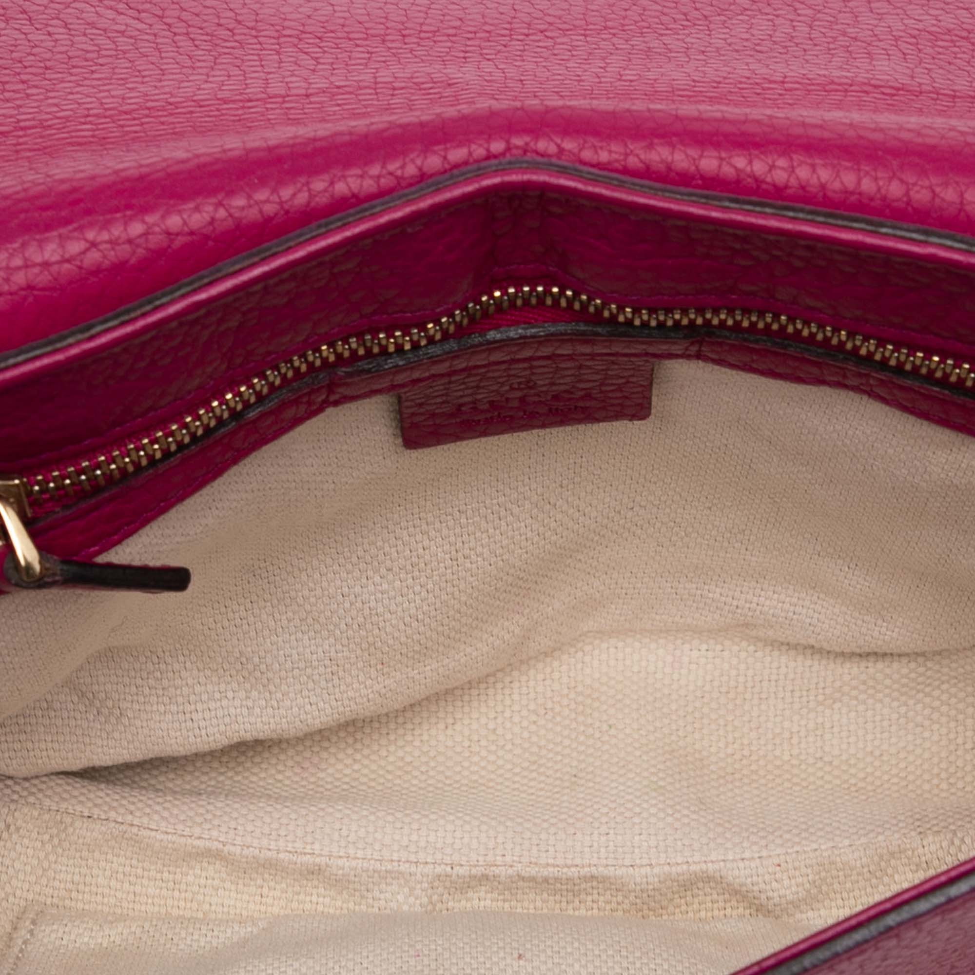 Medium Leather Soho Chain Flap Crossbody