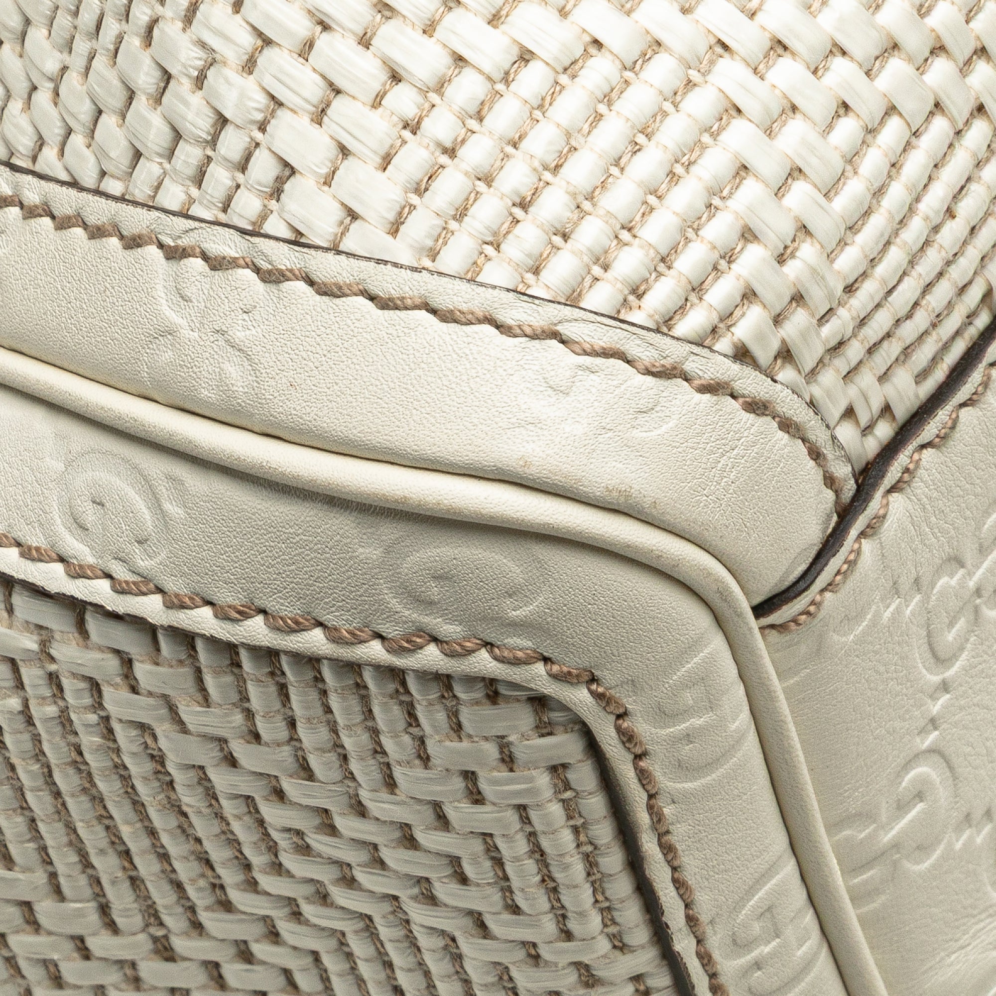 Medium Diamante Raffia Sukey Tote