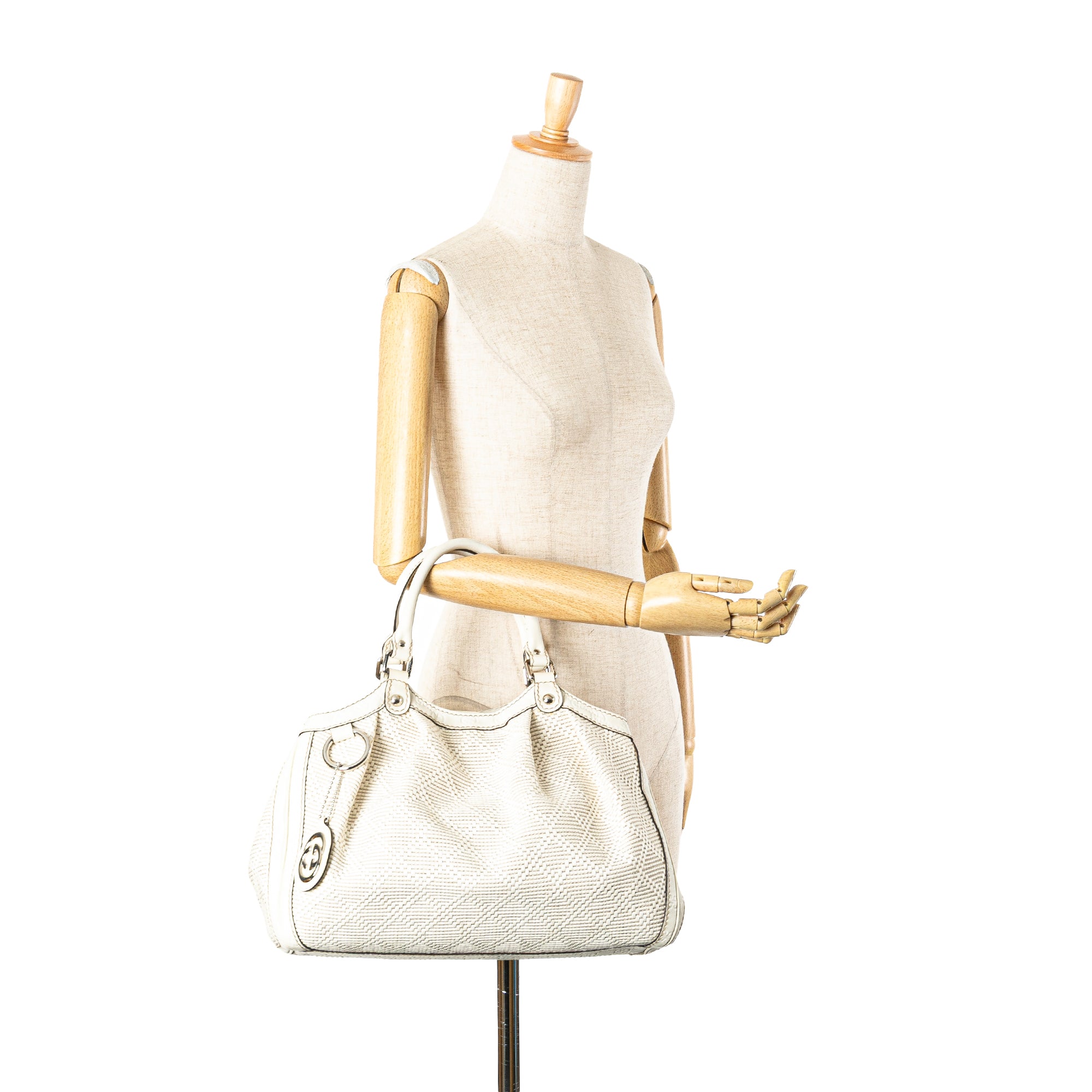 Medium Diamante Raffia Sukey Tote
