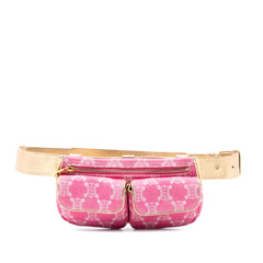 Macadam Denim Double Pocket Belt Bag