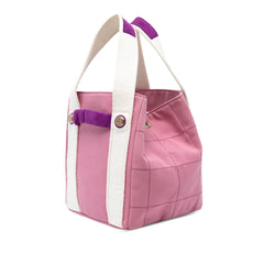 Canvas Square Stitch Tote