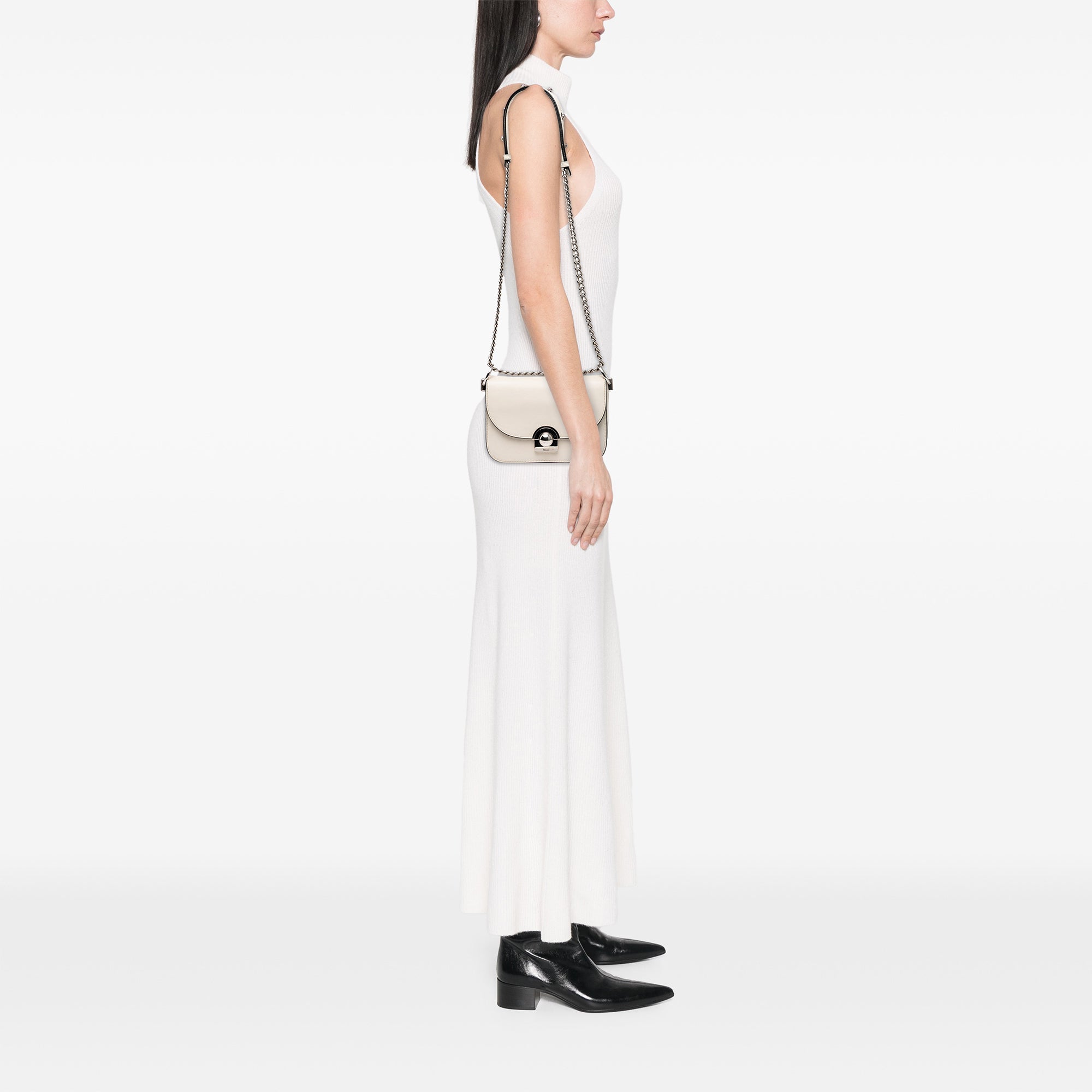 Glace Calf Arcade Crossbody