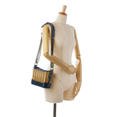 Small Rattan Gabrielle Crossbody