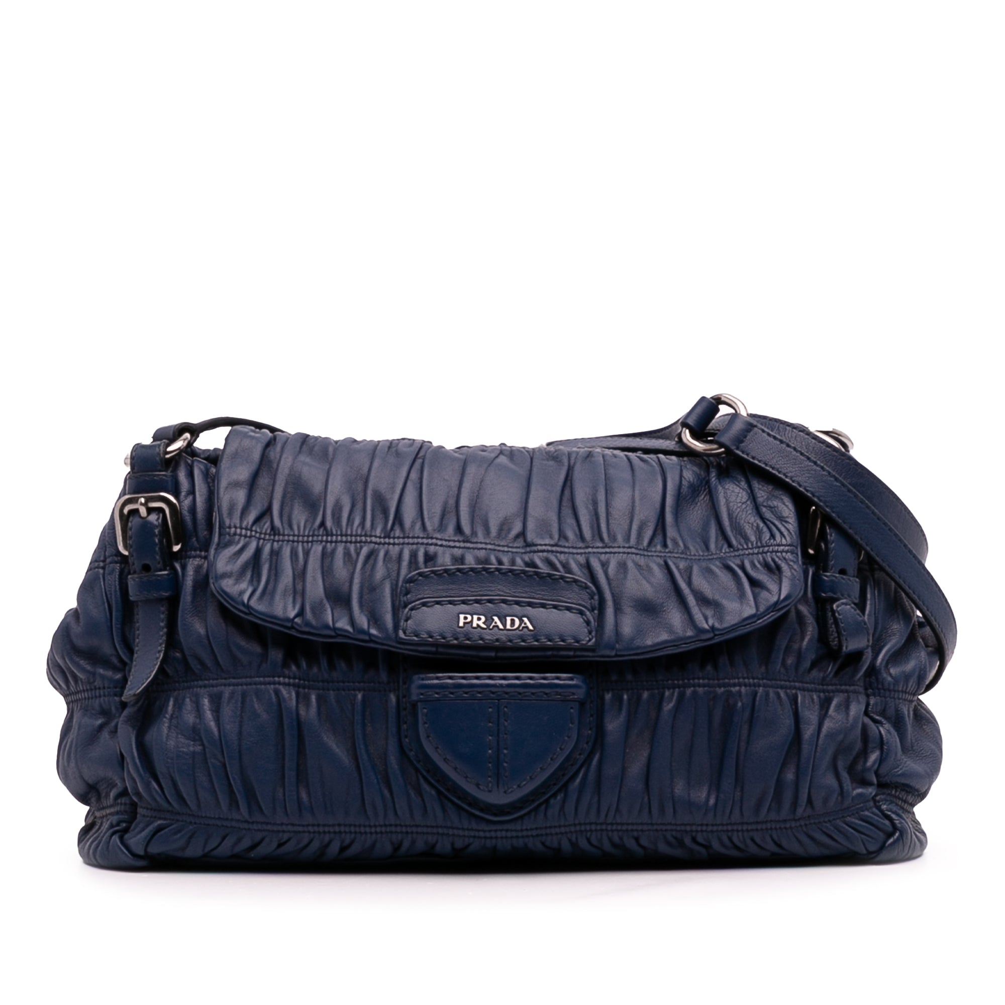 Nappa Gaufre Shoulder Bag