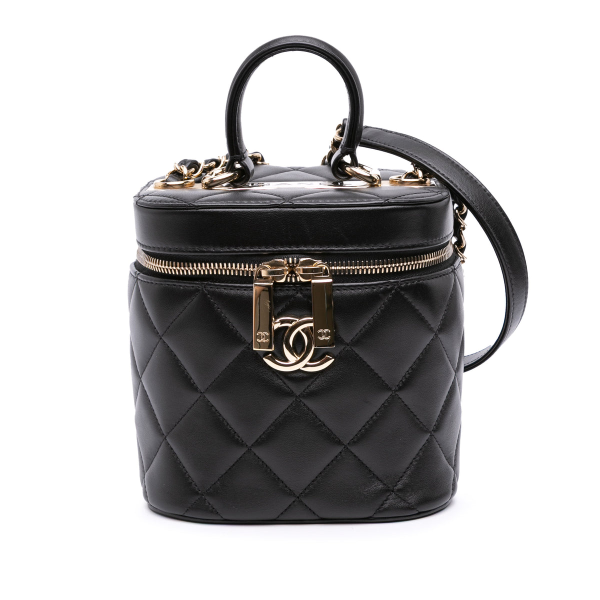 Quilted Lambskin Trendy CC Vanity Case